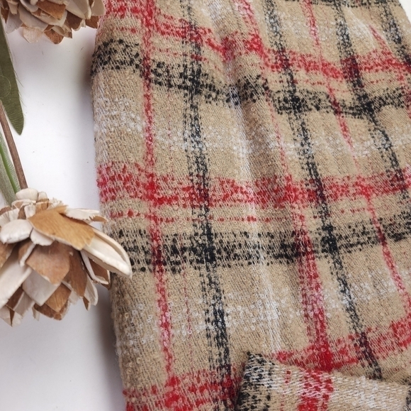 Talbots Tan Plaid Wool Blend Skirt Sz 4 - Picture 12 of 13